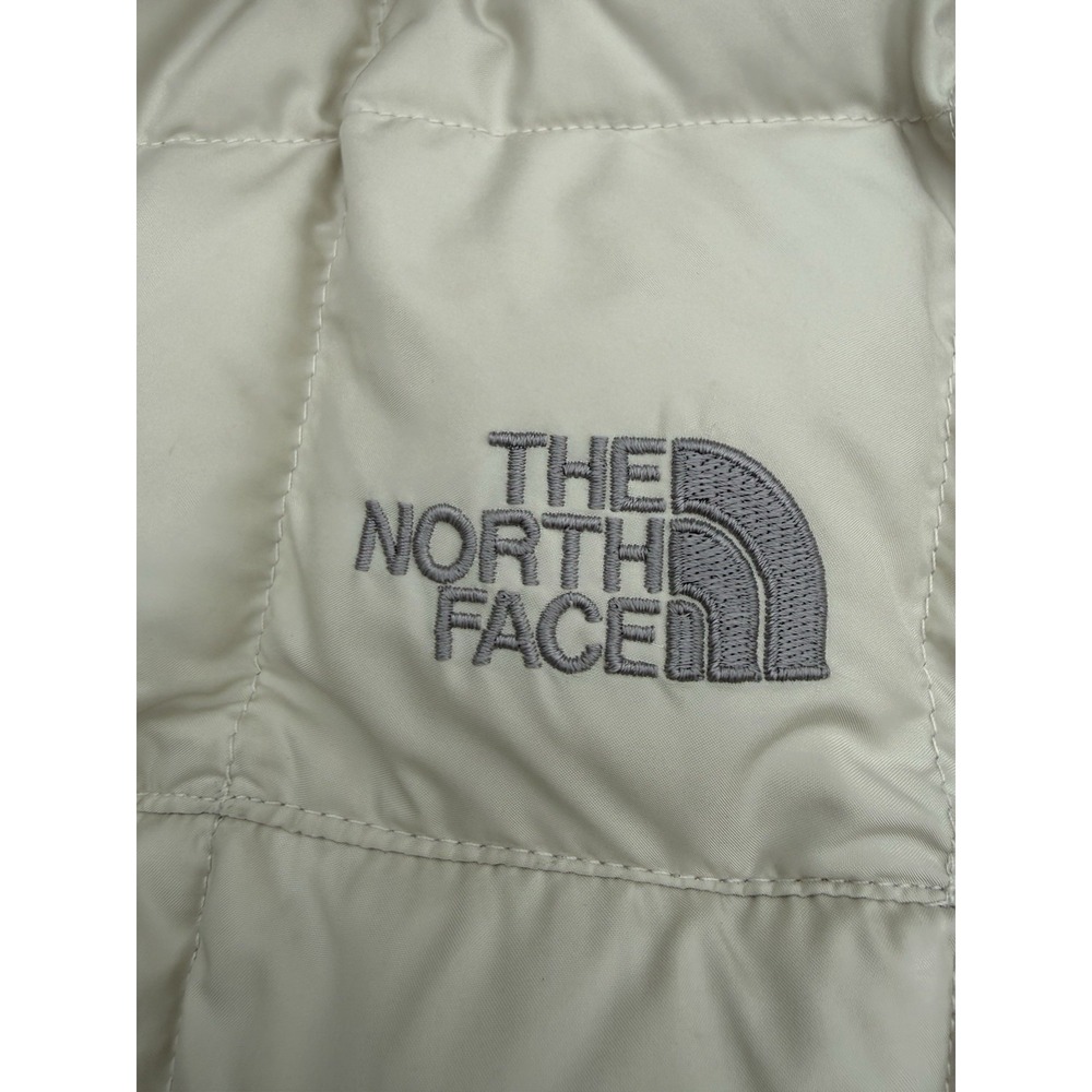 The North Face Women's Size M Ivory 600 Fill Goose Down Coat with Removable Hood - Picture 3 of 7